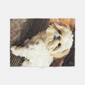 Polaire Couverture Portrait Minnie (Devant (Horizontal))