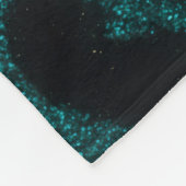 Polaire couverture poster de animal turquoise (Coin)