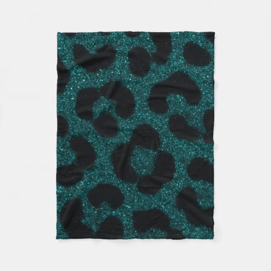 Polaire couverture poster de animal turquoise (Devant)