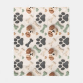 Polaire Couverture pour animaux en molleton à empreinte de (Devant)