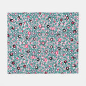 Polaire Couverture pour bébé florale à main - Cuisine douc (Devant (Horizontal))
