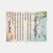 Polaire Couverture Pour Fille, Chère Fille (Devant (Horizontal))