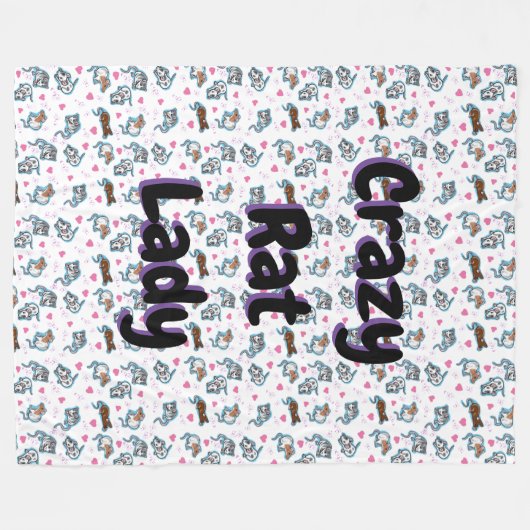 Polaire Couverture pour Madame folle de rat d'amants de (Devant (Horizontal))