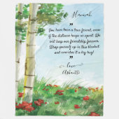 Polaire Couverture pour un ami de longue distance | Messag (Devant)