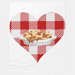 Polaire couverture poutine d'amour