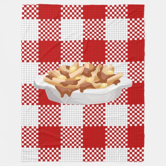 Polaire couverture poutine plaid (Devant)