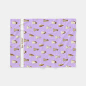Polaire Couverture Princesse avec nom (Devant (Horizontal))
