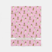 Polaire Couverture Princesse avec nom ou message (Devant)