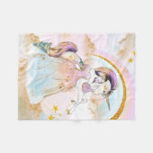 Polaire Couverture Princesse Licorne (Devant (Horizontal))