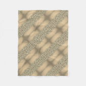 Polaire Couverture rayée baroque or (Devant)