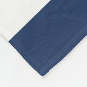 Polaire Couverture rayée marine - personnalisation (Coin)