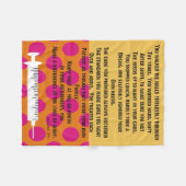 Polaire Couverture retirée d'ouatine de poème d'infirmière (Devant (Horizontal))