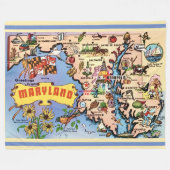 Polaire Couverture Rétro Maryland (Devant (Horizontal))