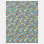 Polaire Couverture Rétro Pastel Funky Style 70s (Devant)