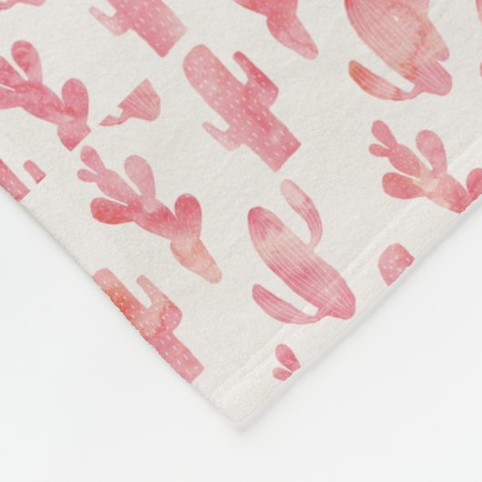Polaire Couverture rose de cactus (Coin)