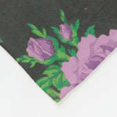 Polaire couverture rose décorative d'ouatine de fleur (Coin)