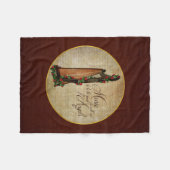 Polaire Couverture rose d'ouatine d'harpe d'Irlandais (Devant (Horizontal))