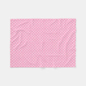 Polaire Couverture rose et blanche d'ouatine de motif de (Devant (Horizontal))
