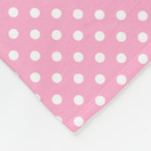 Polaire Couverture rose et blanche d'ouatine de motif de (Coin)