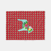 Polaire Couverture rose Horse (Devant (Horizontal))