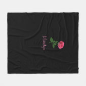 Polaire Couverture rose noire (Devant (Horizontal))