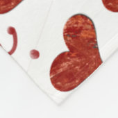 Polaire Couverture Rouge Amour (Coin)