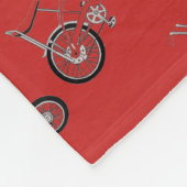 Polaire Couverture rouge classique de jet de bicyclette de (Coin)