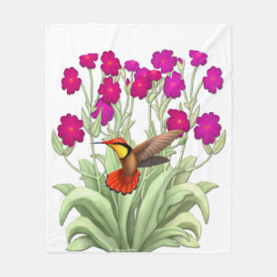 Polaire Couverture rouge rouge d'ouatine de colibri de