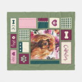 Polaire Couverture Ruby Cavalier| moyen| rose vert (Devant (Horizontal))
