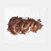 Polaire Couverture serpent doré royal (Devant (Horizontal))