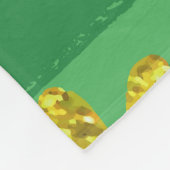 Polaire couverture shamrock en or st patrick (Coin)