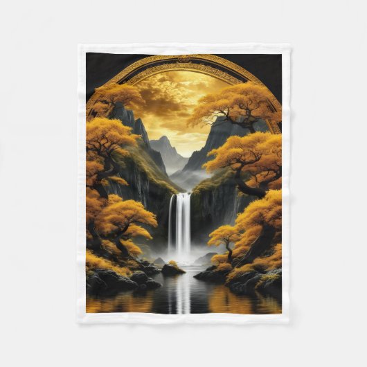 Polaire Couverture Sherpa Cascade Dorée (Devant)