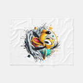 Polaire Couverture Sherpa Chien de l'Espace Mignon (Devant (Horizontal))