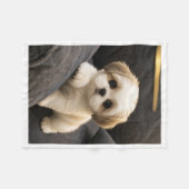 Polaire Couverture Sherpa Chien Toutou Mignon (Devant (Horizontal))