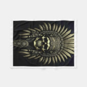 Polaire Couverture Sherpa Crâne Tribal (Devant (Horizontal))