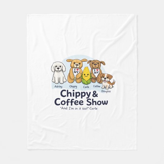 Polaire Couverture Show Chippy&Coffee (Devant)