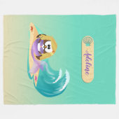Polaire couverture sirène hibou (Devant (Horizontal))