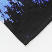 Polaire Couverture spatiale bleu lavande d'arbres noirs (Coin)