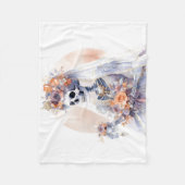 Polaire Couverture squelette d'Halloween éffrayante (Devant)