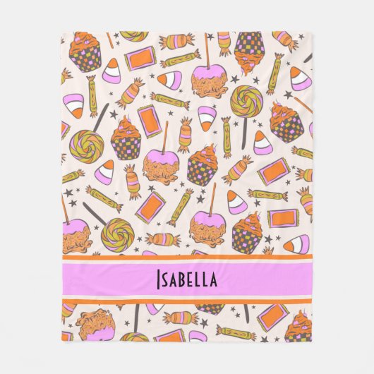 Polaire Couverture Super Halloween personnalisée Retro (Devant)