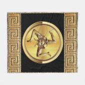 Polaire Couverture Symbole Sicile (Devant (Horizontal))