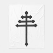 Polaire Couverture / Tenture Murale avec Croix de l'Église (Devant)