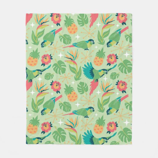 Polaire Couverture Tiki Perroquet (Devant)
