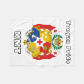 Polaire Couverture tongane de bébé de fierté (Devant (Horizontal))