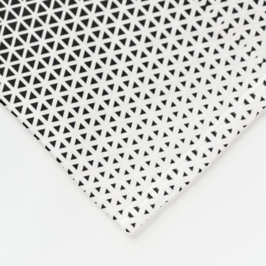 Polaire Couverture Triangles Noir et Blanc (Coin)