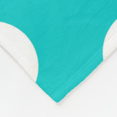 Polaire Couverture turquoise de monogramme de Chevron de (Coin)