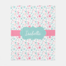 Couverture turquoise d'ouatine d'Aqua de menthe de