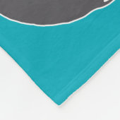 Polaire Couverture turquoise d'ouatine d'éléphants (Coin)