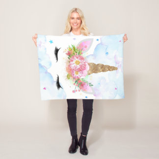 Polaire Couverture Unicorne dormante