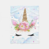 Polaire Couverture Unicorne dormante (Devant)